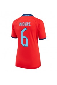 Fotbalové Dres Anglie Harry Maguire #6 Dámské Venkovní Oblečení MS 2022 Krátký Rukáv